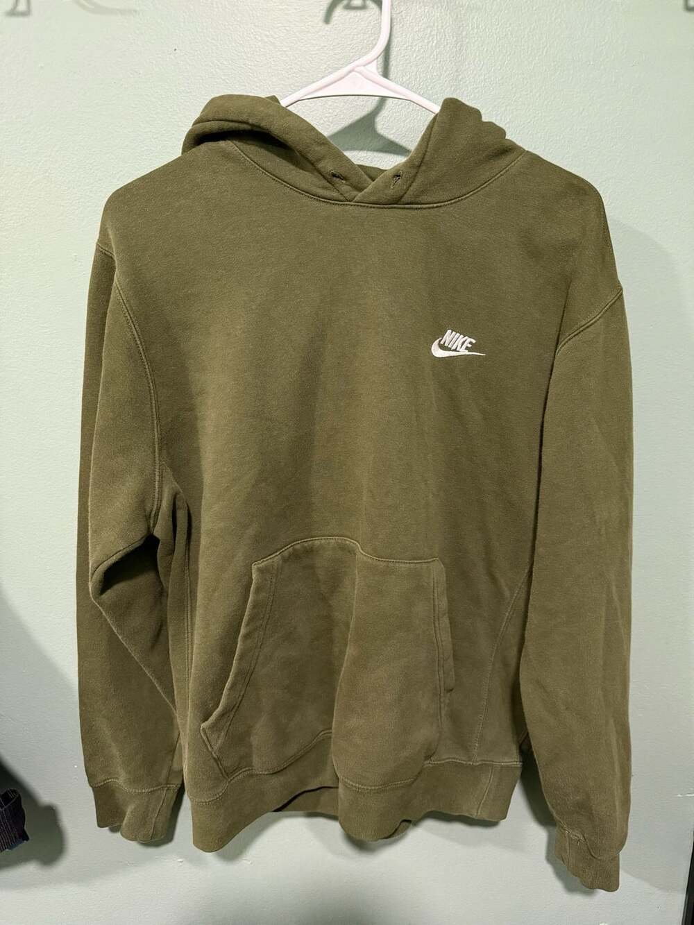Nike Hoodie Size S Olive Green Pullover